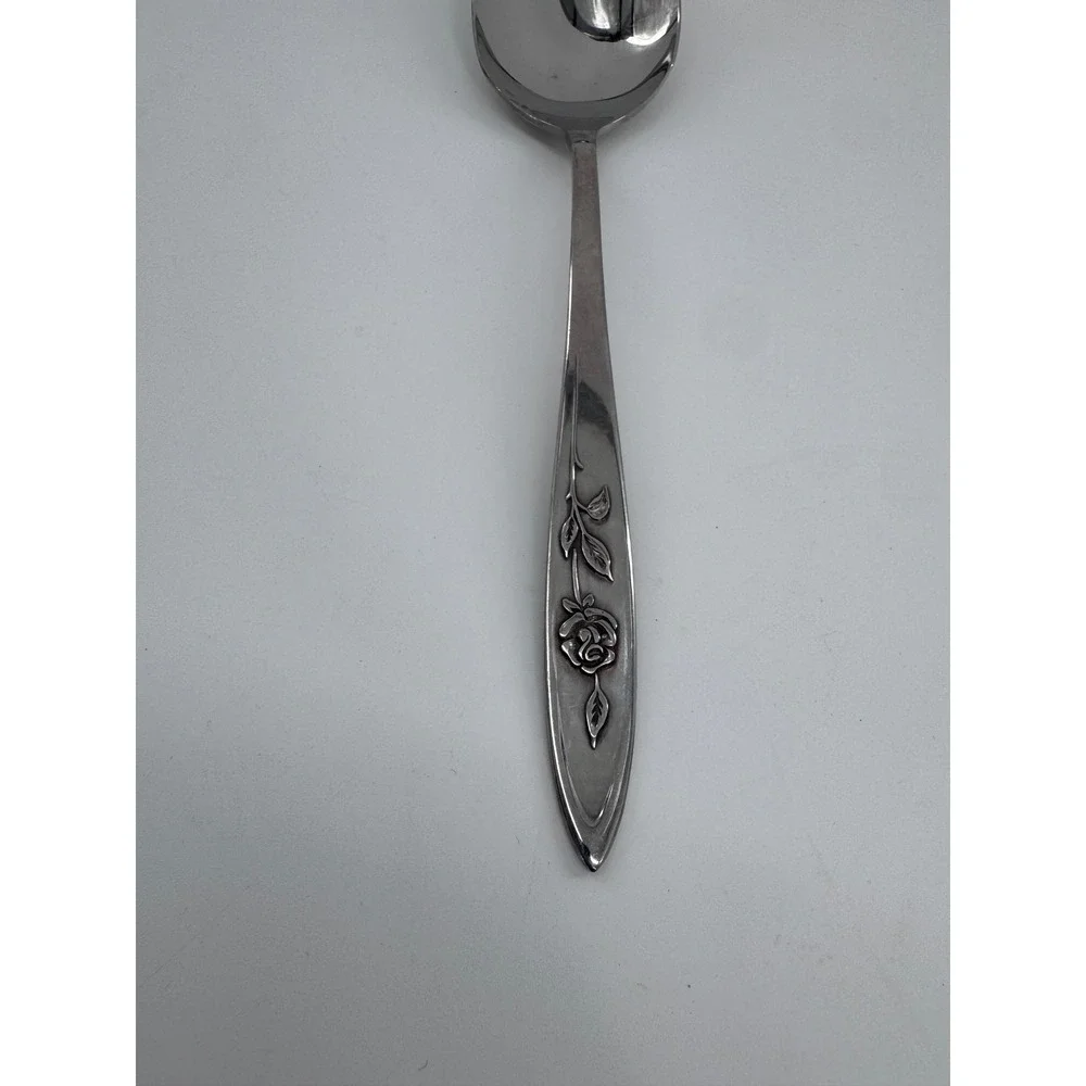 Oneida Community Stainless My Rose Serving Spoon‎ Dining Flatware